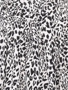 Oxolloxo Black & White Animal Print Satin Dress