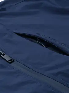 U.S. Polo Assn. U S Polo Assn Men Blue Solid Lightweight In Stretch Bomber Jacket