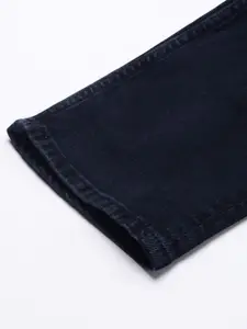 U.S. Polo Assn. Denim Co. U S Polo Assn Denim Co Men Navy Blue Slim Tapared Fit Mid Rise Stretchable Jeans
