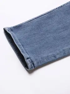 U.S. Polo Assn. Denim Co. Men Blue Tapered Fit Heavy Fade Mid-Rise Stretchable Jeans