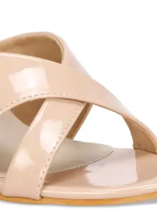 Denill Beige Slim Heeled Sandals