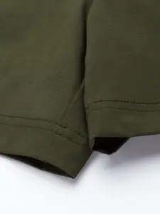 HRX By Hrithik Roshan EDGE Women Olive Green Camouflage Rapid-Dry AOP Lifestyle Shorts