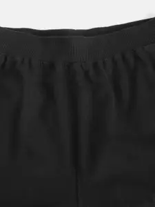 HRX By Hrithik Roshan U-17 Lifestyle Boys Jet Black Bio-Wash Joggers