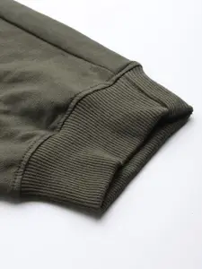 Harvard Men Green Solid Cargo Joggers