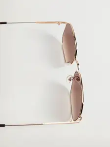 MANGO Women Brown Oversized Sunglasses 17010177