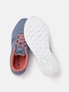 Reebok Women Grey & Pink Energy Runner 5.0 Woven Design Running Shoes