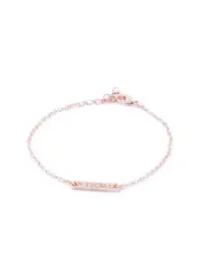 AMI Women Gold Tone Contemporary Bracelets - Set of 5