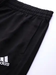 ADIDAS Men Blue & Black Solid Track Suit