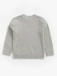 mothercare Boys Grey Pure Cotton Hooded Sweatshirt