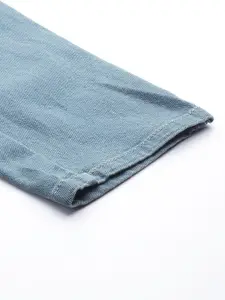 Roadster Men Blue Skinny Fit Solid Light Fade Mid-Rise Stretchable Jeans