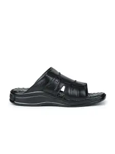 Liberty Men Black Slip-On Flip Flop