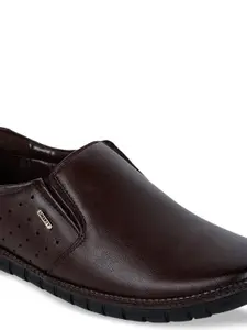 Liberty Men Brown Solid Formal Shoes