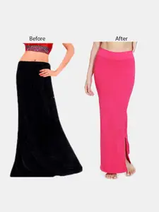 Zivame Women Pink Solid Saree Shapewear