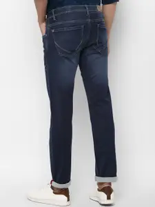 Allen Solly Men Navy Blue Skinny Fit Heavy Fade Clean Look Jeans