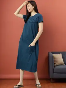 Kryptic Printed Pure Cotton Nightdress