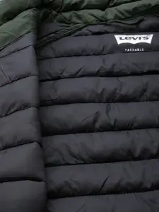 Levis Men Olive Green Puffer Jacket
