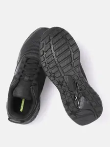 Reebok Men Black Woven Design Liquifect 180 3.0 Running Shoes