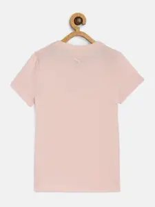 Puma Girls Pink Runtrain Regular fit T-shirt