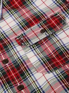 Tommy Hilfiger Boys Red Tartan Checked Pure Cotton Casual Shirt