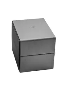 Emporio Armani Women Charcoal Grey Dial & Checked Straps Analogue Watch AR11333