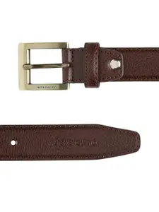 Peter England Men Brown PU Formal Belt