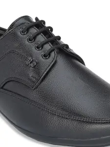 Guava Men Black Solid Formal Derbys