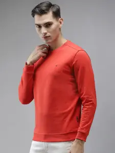 Van Heusen Sport Men Orange Sweatshirt