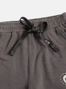 Sweet Dreams Girls Charcoal Grey Solid Lounge Shorts
