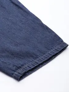 Roadster Women Navy Blue Pure Cotton Slouchy Fit Stretchable Jeans