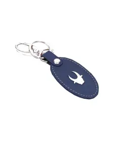 WildHorn Green Leather Wallet and Blue Keychain with Rakhi Combo Gift Set