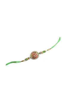 WildHorn Black Leather Wallet and Blue Keychain with Rakhi Combo Gift Set