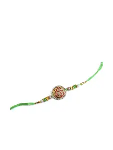 WildHorn Black Leather Wallet and Blue Keychain with Rakhi Combo Gift Set