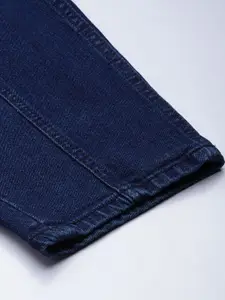 Roadster Women Blue Solid Mid-Rise Slouchy Cropped Jeans