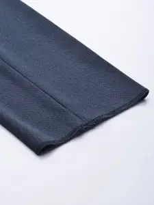 Arrow New York Men Blue Slim Fit Formal Trousers