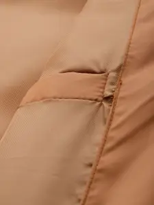 HRX by Hrithik Roshan Men Brown Brand Logo Print Detail Detachable Hood Padded Jacket