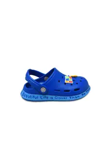 Yellow Bee Boys Blue Clogs Sandals