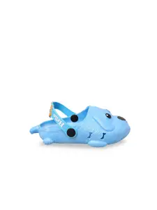 Yellow Bee Boys Blue Clogs Sandals