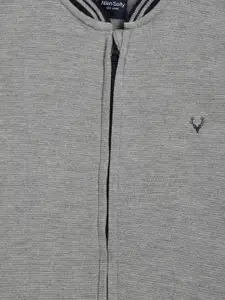 Allen Solly Junior Boys Grey Solid Sweatshirt