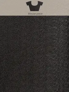 Anouk Blue Solid Satin Saree