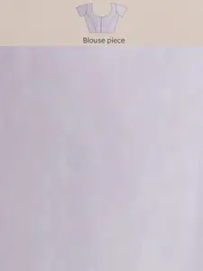 Anouk Pink & Green Floral Printed Satin Saree