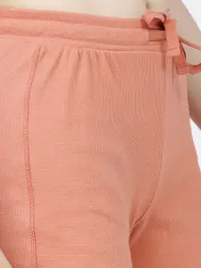 Tokyo Talkies Women Orange Mid-Rise Regular Shorts