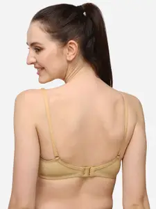 Lenissa Nude-Coloured T-shirt Bra-Half Coverage Lightly Padded L-102