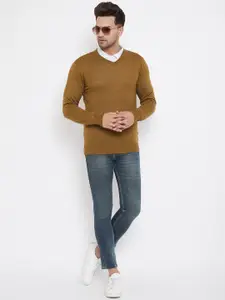 98 Degree North Men Khaki Sweater