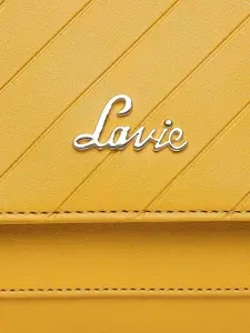 Lavie Becca Women Yellow Foldover Slingbag
