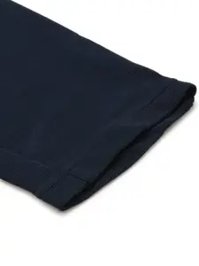 Sports52 wear Men Navy Blue Slim Fit Brand Logo Printed Rapid Dry Regular Track Pants