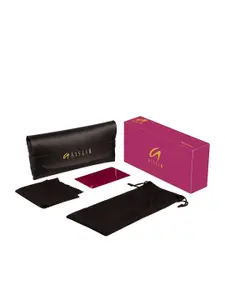 AISLIN Women Brown Lens & Gold-Toned UV Protected Square Sunglasses