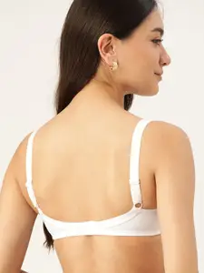 DressBerry White Floral Lace Everyday Bra