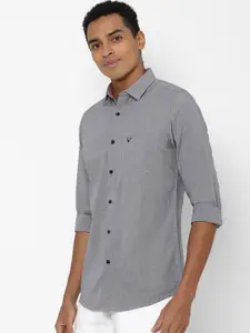 Allen Solly Men Grey Slim Fit Casual Shirt
