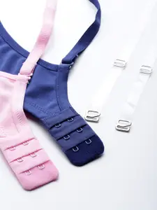 DressBerry Pack of 2 Solid Bow Detail Everyday Bra