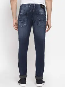Pepe Jeans Men Skinny Fit Mildly Distressed Heavy Fade Stretchable Jeans